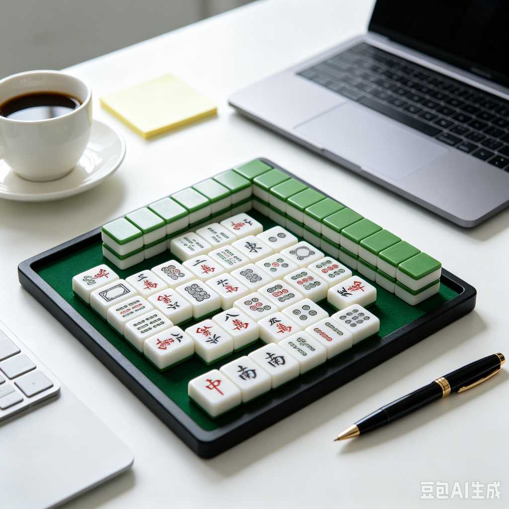 mini travel mahjong set lightweight